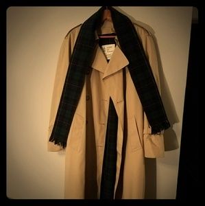 London Fog "Maincoats" Trench + Scarf Brand New